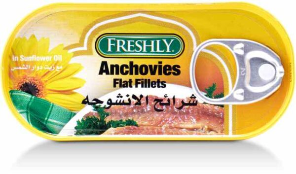 FRESHLY Flat Fillets Anchovies in Oil50G
