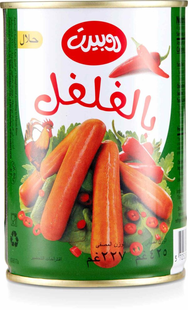 Robert CHICKEN SAUSAGES WITH CHILI 425GM