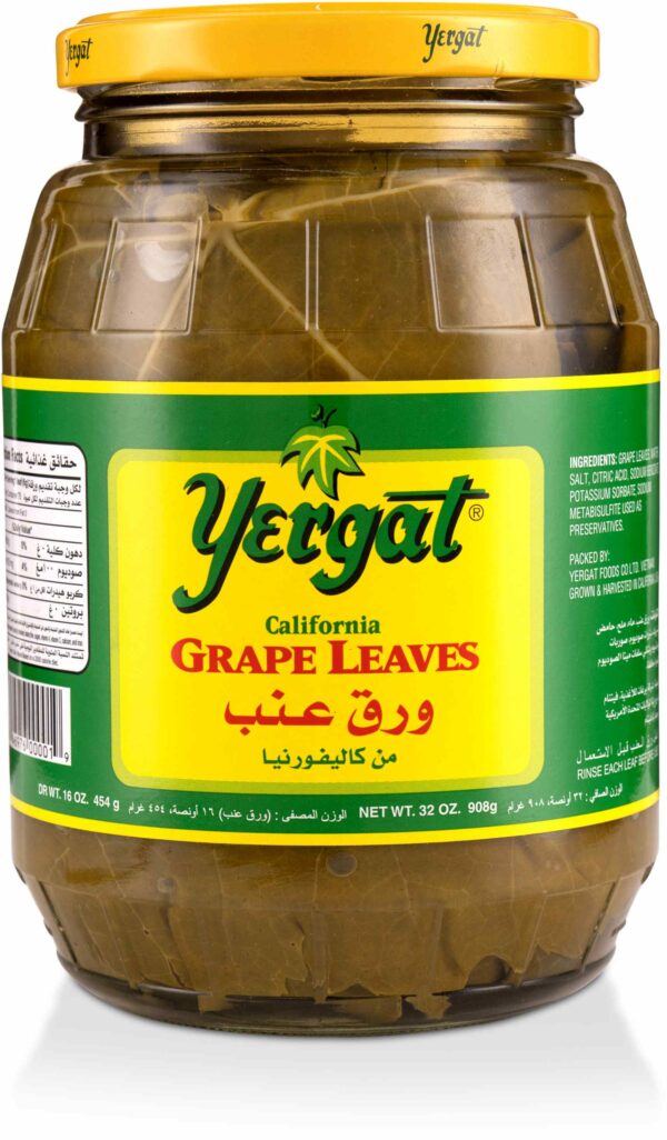 YERGAT CALIFORNIA GRAPE LEAVES 32 OZ