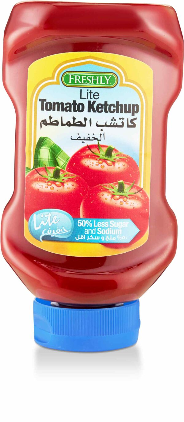 Freshly KETCHUP LT/50%LESS SG/&SD/19.5OZ
