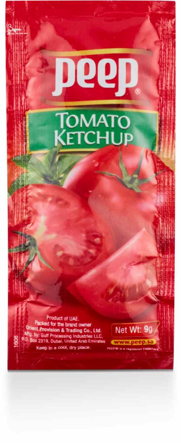 PEEP TOMATO KETCHUP SACHETS 9 GM