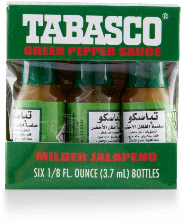 TABASCO GREEN PEPPER SAUCE 6/3.7 ML