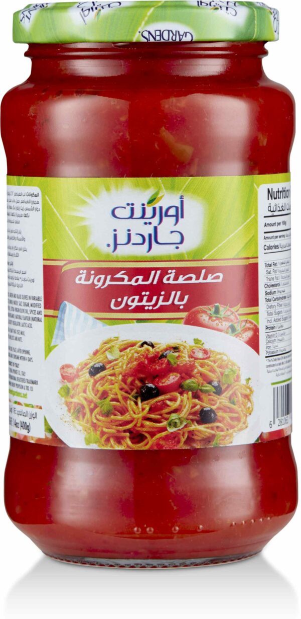 O.G Pasta sauce with olives 400 GM
