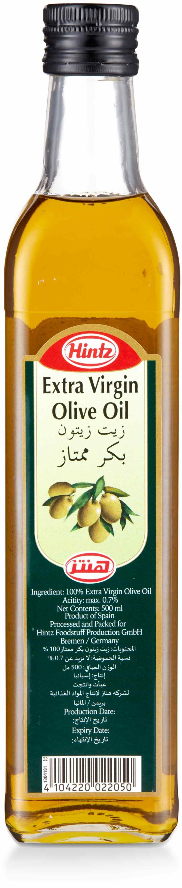 Hintz Extra Virgin Olive Oil 500 ML