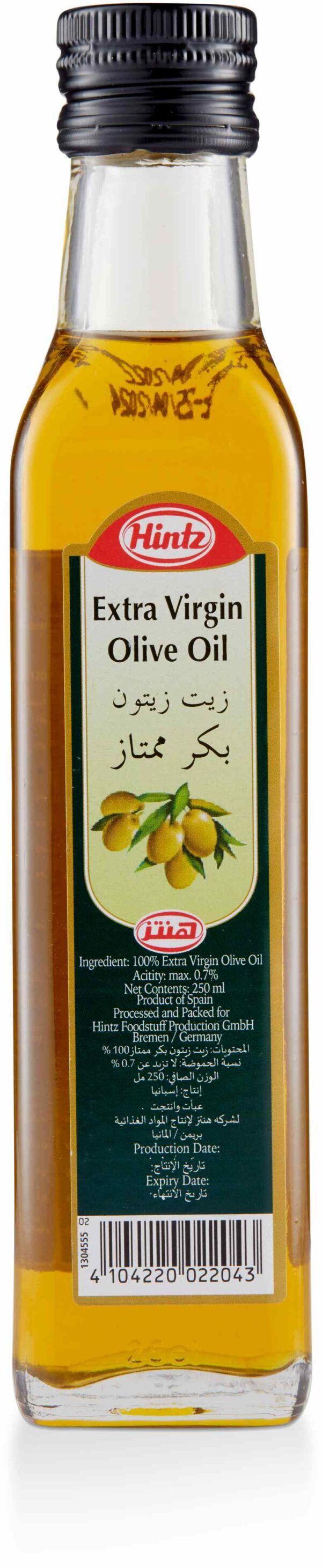 Hintz Extra Virgin Olive Oil 250 ML