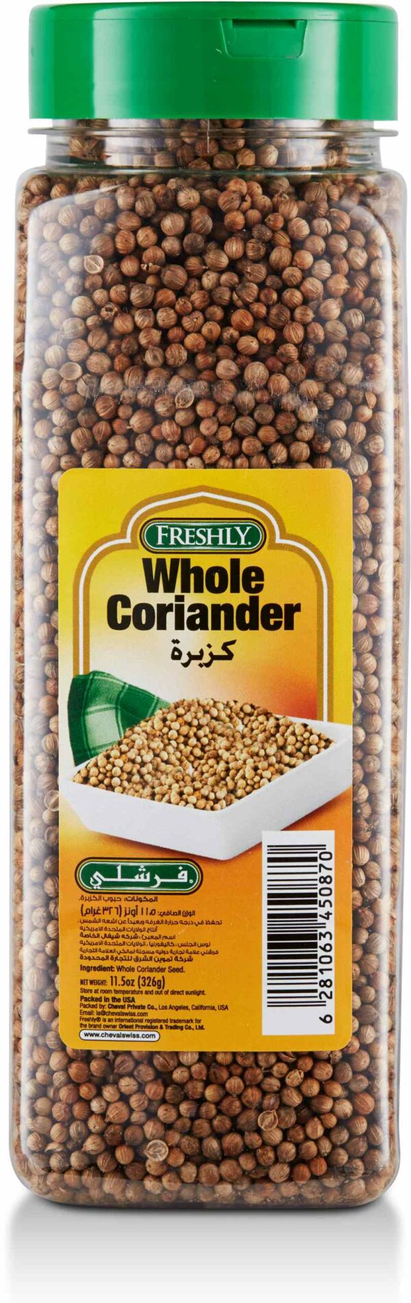 Freshly Coriander Whole Plastic 11.5 OZ