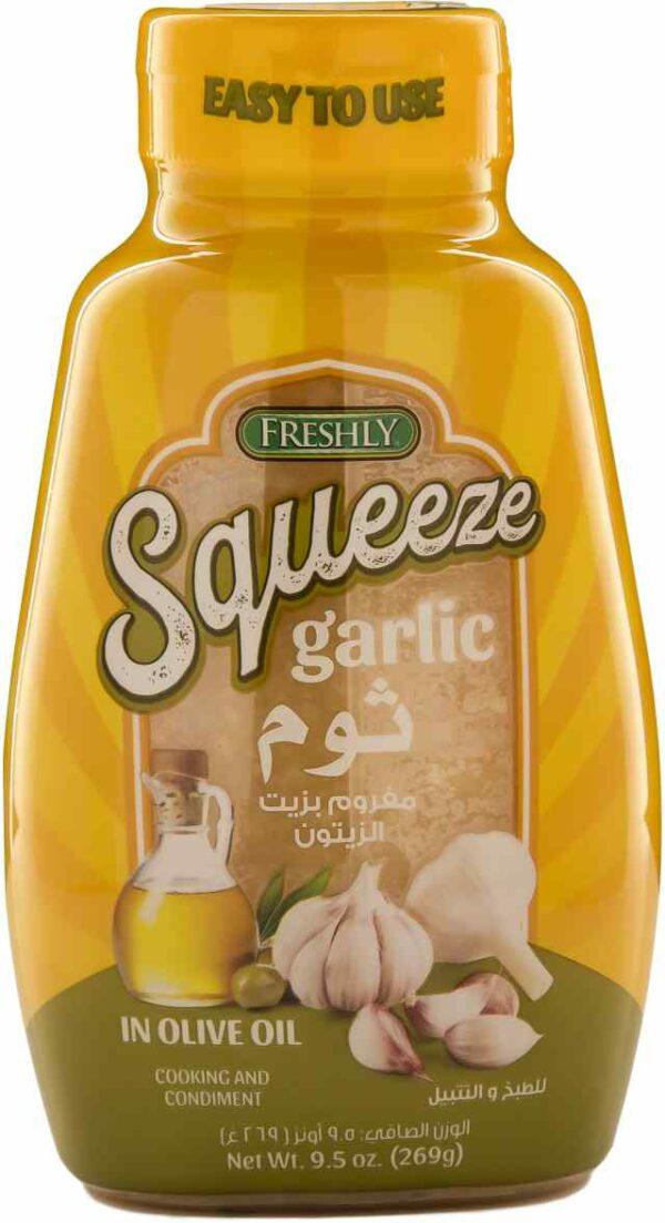 FRESHLY SQUEEZE GARLIC IN OLIVE OIL9.5OZ