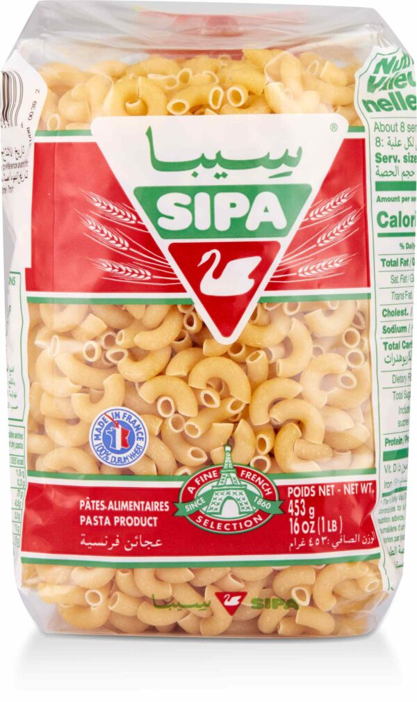 SIPA PASTA ELBOWS COQUILLE 453 GM