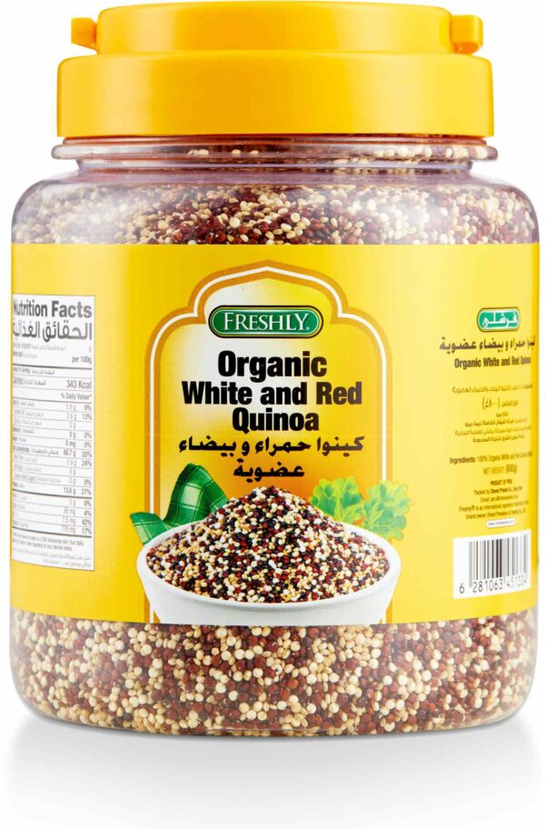 FRESHLY ORGANIC WHITE & RED QUINOA 800gm