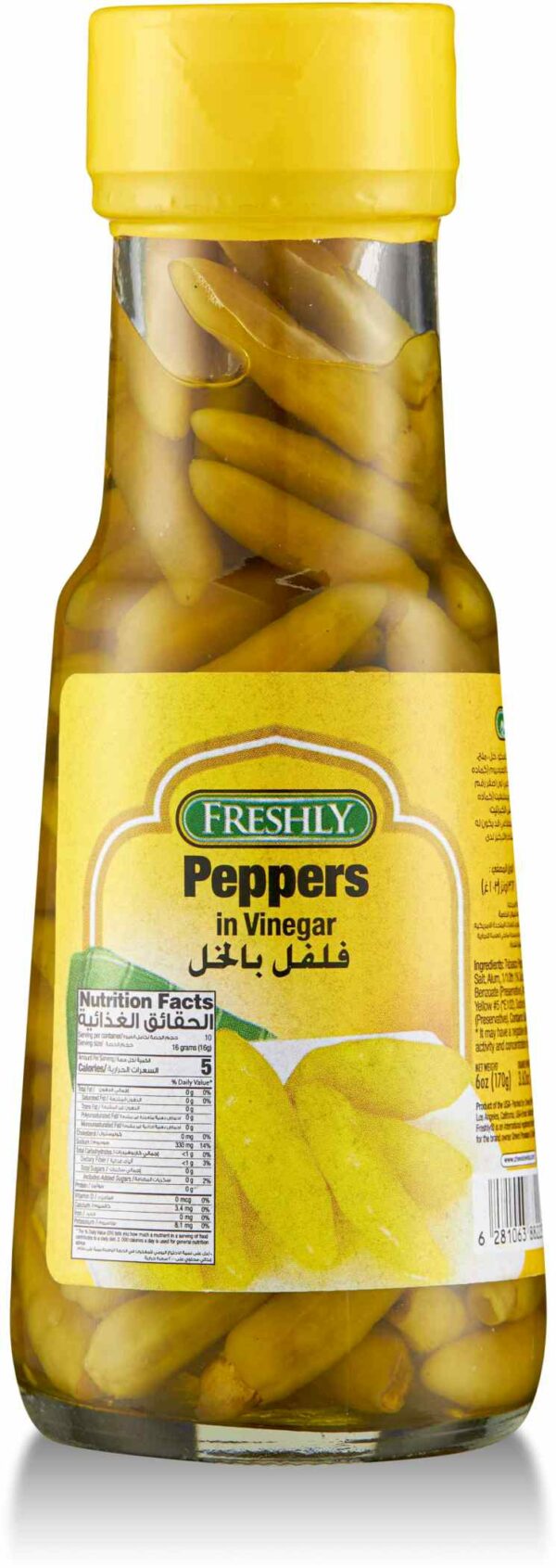 Freshly Peppers in Vinegar 6 OZ
