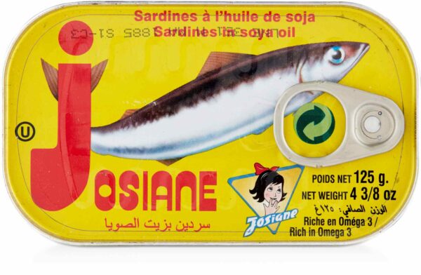 JOSIANE SARDINE IN SOY OIL E/O  125GM