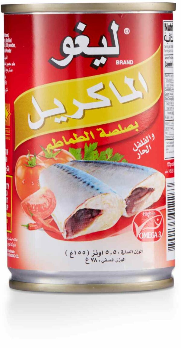 LIGO MACKEREL IN TOMATO SAUCE&CHILLI155G