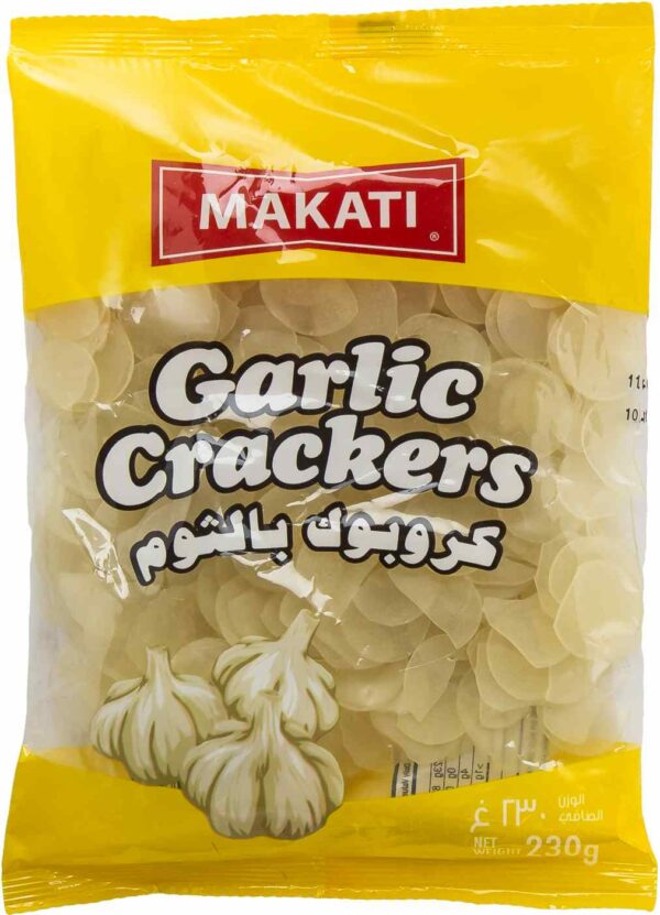 MKT CRACKERS GARLIC 230gm
