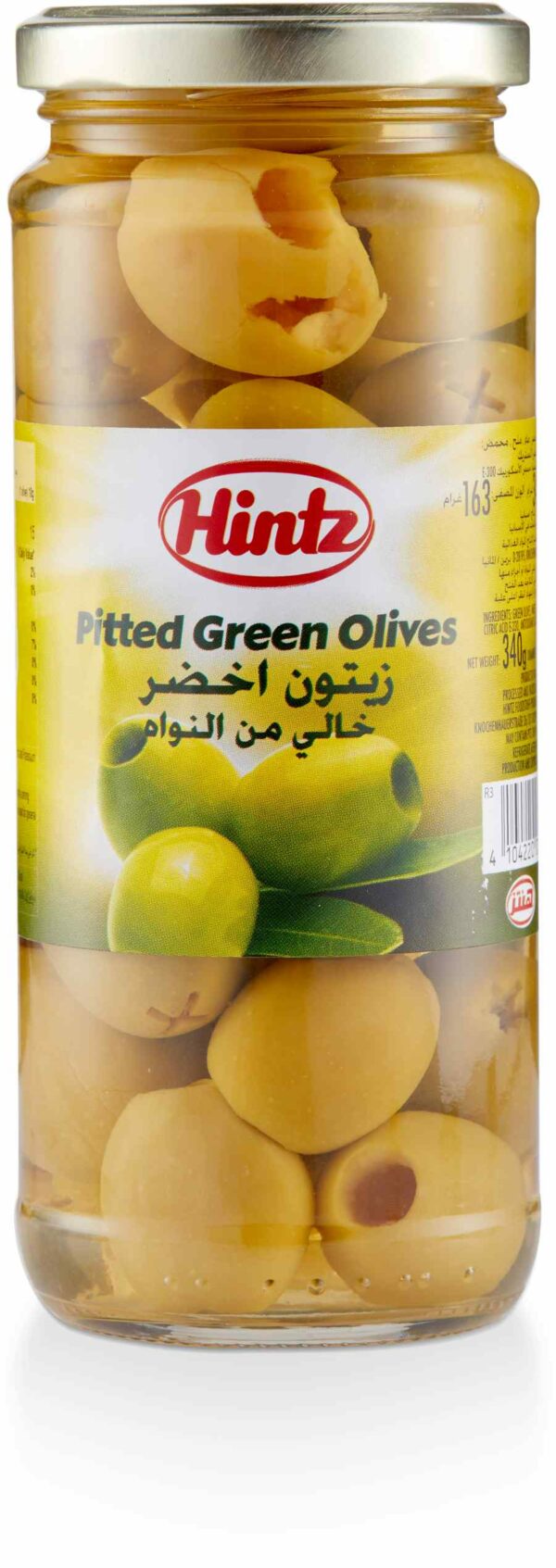 Hintz Pitted green olives 340 GM