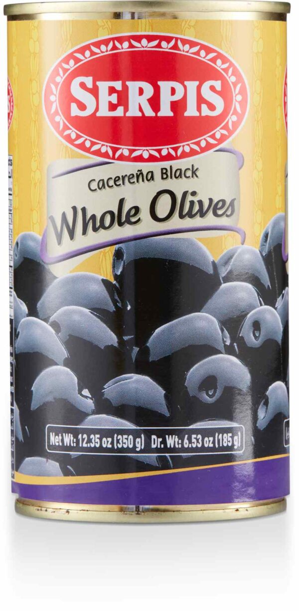 Serpis Whole Black Olives 350 GM