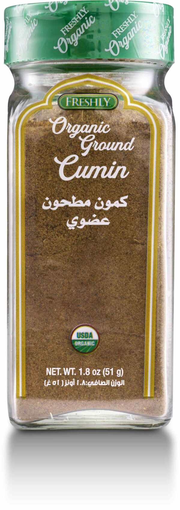 FRESHLY ORGANIC GROUND CUMIN 1.8oz