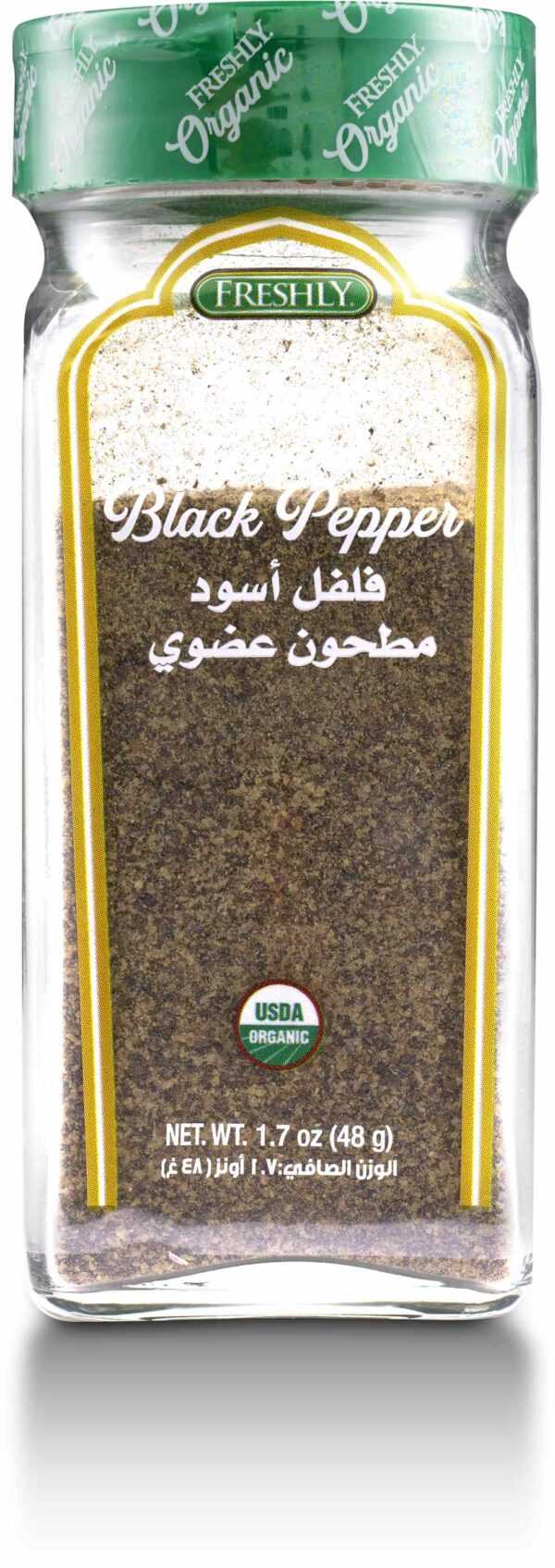 FRESHLY ORGANIC GROUND PEPPER 1.7 oz