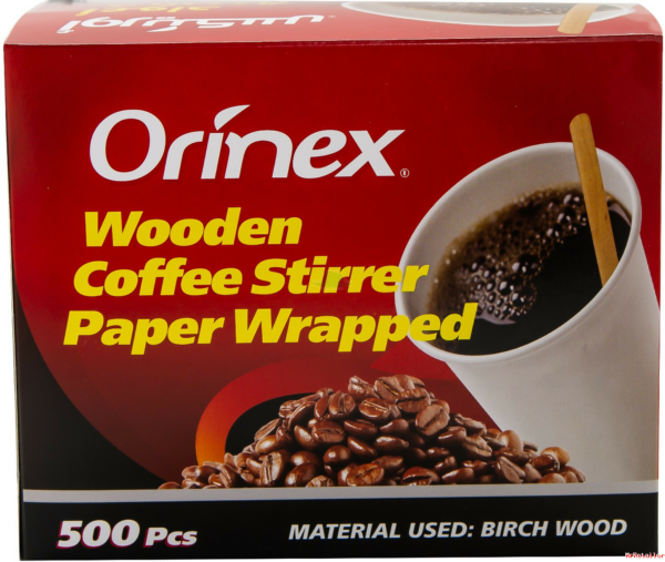 ORINEX WOODEN COFFEE  STIRRER 10/500 PCS