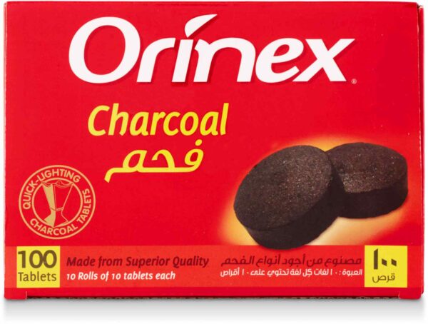 ORINEX ROUND CHARCOAL W/PAPER 24/100P