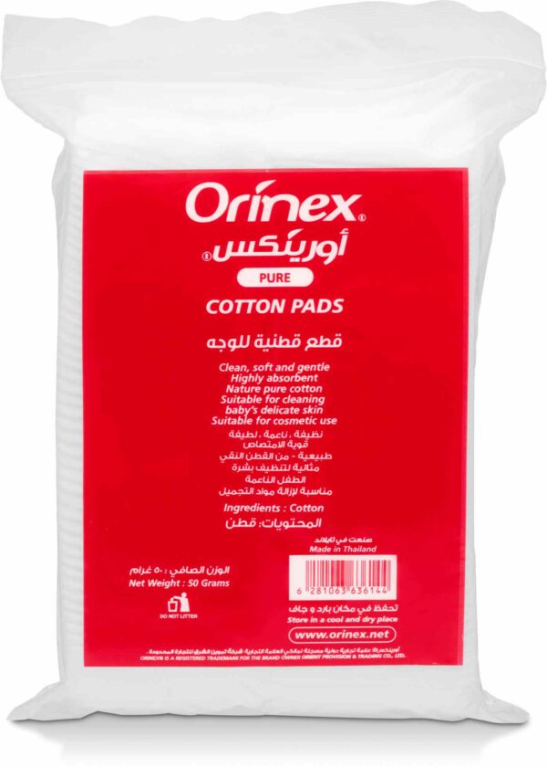 ORINEX COTTON PADS ZIP BAG 6/50g