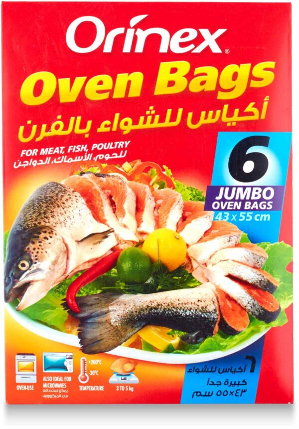 ORINEX OVEN BAGS JUMBO 43/55CM 48/6 BAGS