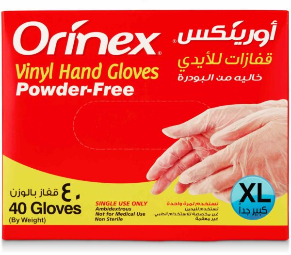 ORINEX VINYL GLOVES XL 10/40