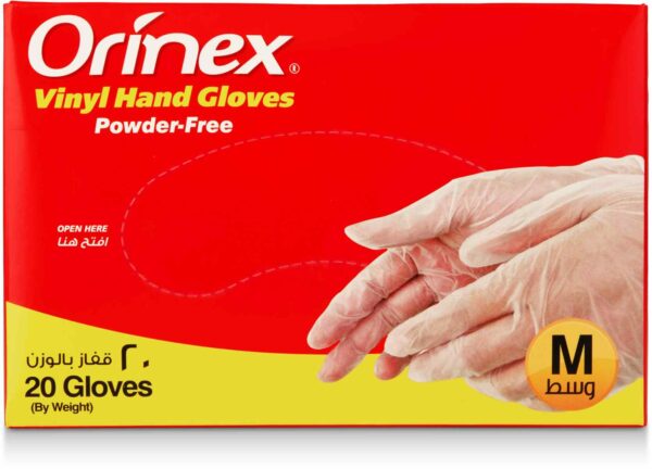 ORINEX VINYL GLOVES P/F M 28/20P
