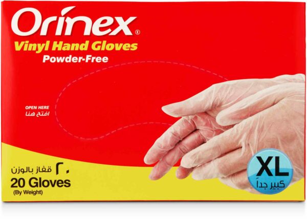ORINEX VINYL GLOVES P/F XL 28/20P