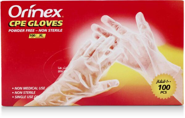 ORINEX CPE GLOVES P/FREE CLEAR XL30/100P