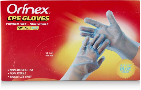 ORINEX CPE GLOVES P/FREE BLUE XL 30/100P