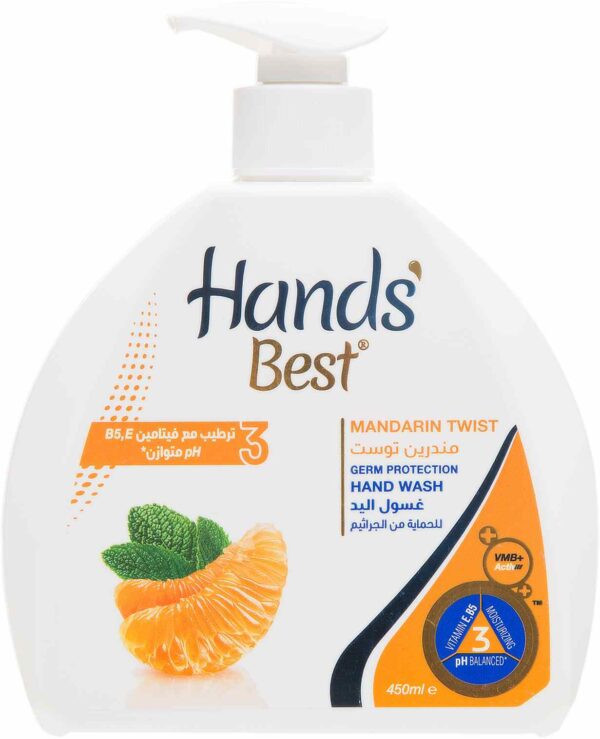 H.BEST MANDARIN TWIST HAND WASH12/450 ML