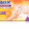 BOX CPE GLOVES CLEAR (L) 30/100 PCS