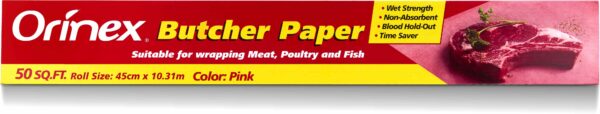 ORINEX PINK BUTCHER PAPER 24/50 SQFT