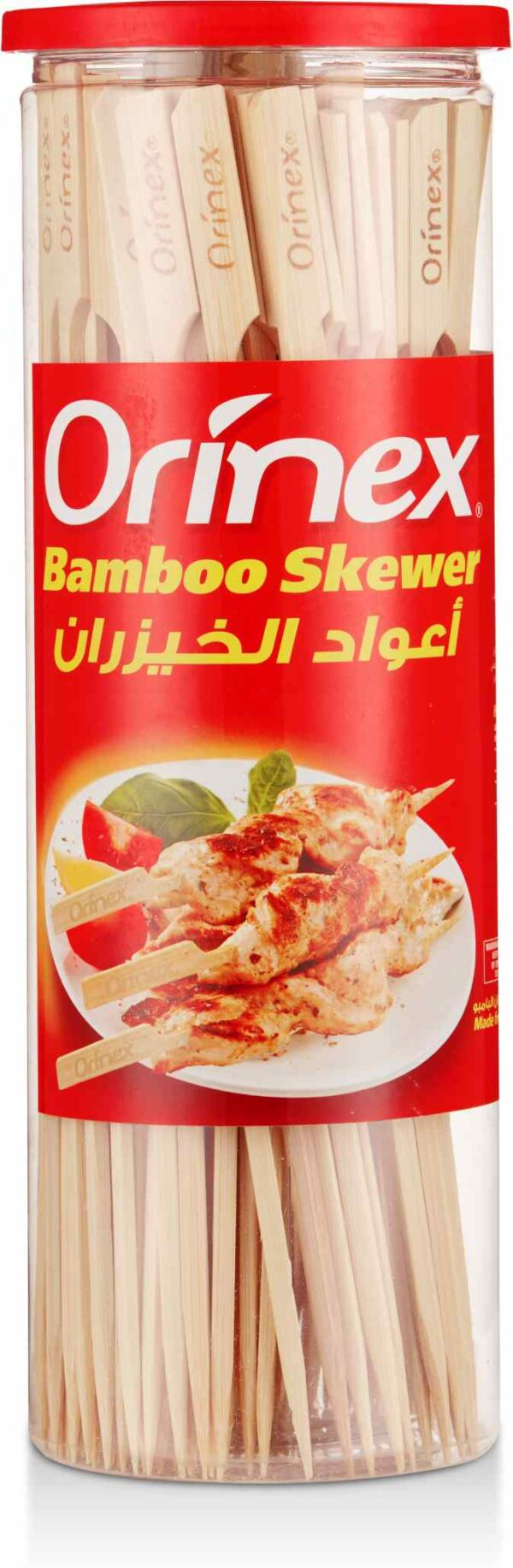 ORINEX BAMBOO SKEWER JAR 24CM 12/120PCS