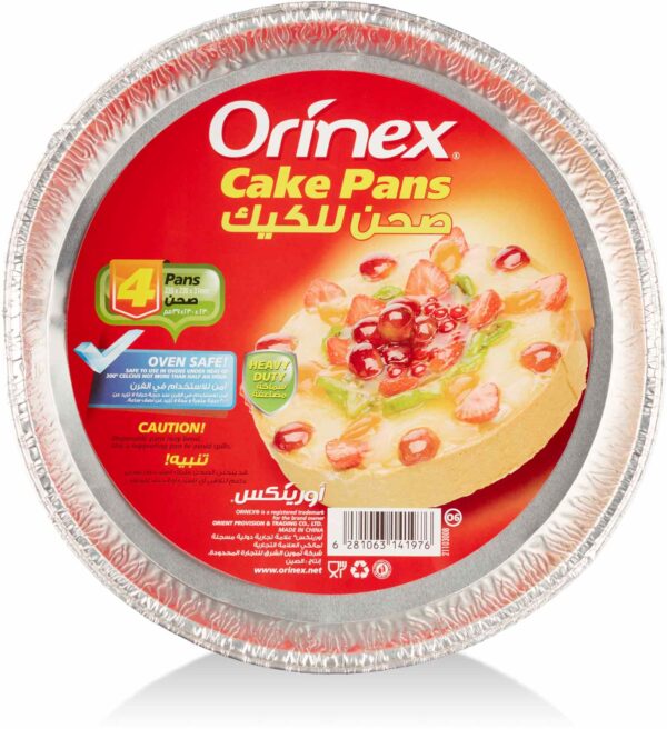 ORINEX FOIL CAKE PAN 12/4PC/15g