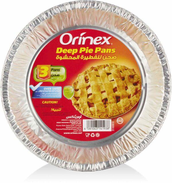 ORINEX FOIL DEEP PIE PAN 12/3PC/17g