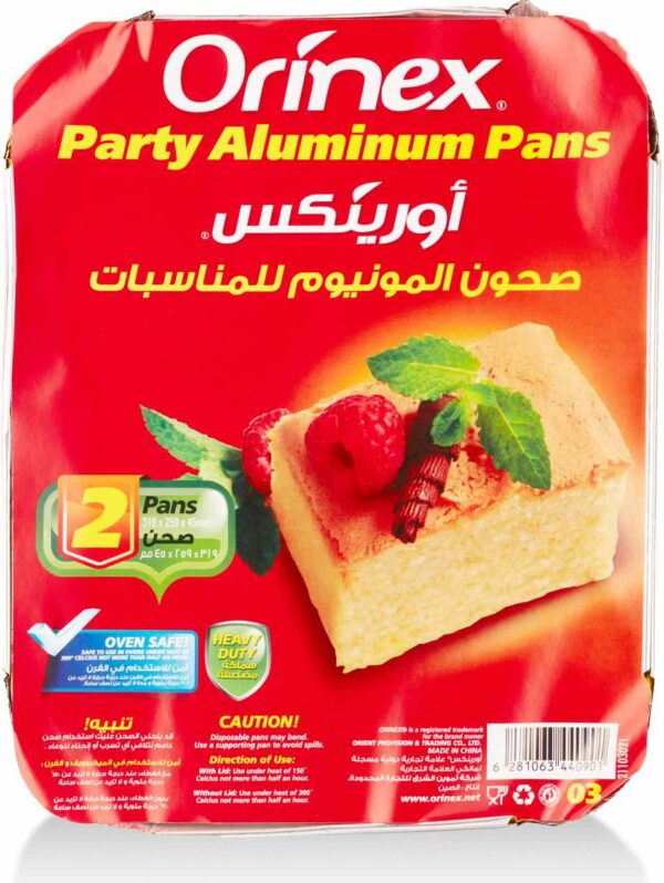 ORINEX PARTY ALUMINUM PANS 12/2PC/32g