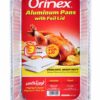 ORINEX ALUMINUM PANS W/FOIL LID 6/3P