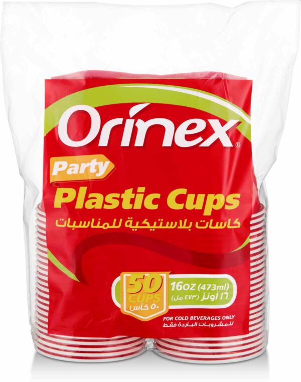 ORINEX PARTY PLASTIC CUPS 16oz 12/50PCS