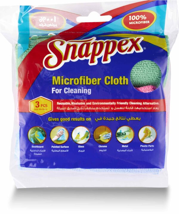 SNAPPEX MICROFIBER TOWEL 12/3PCS