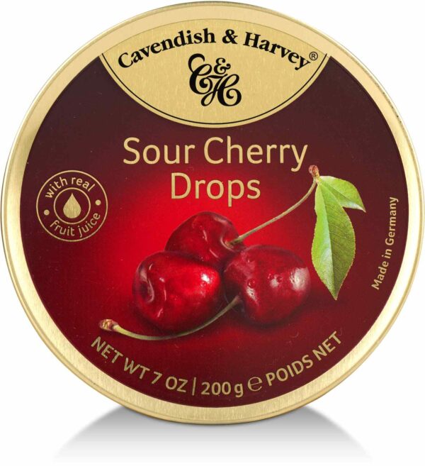 C&H Candy Sour Cherry Drops 200 GM