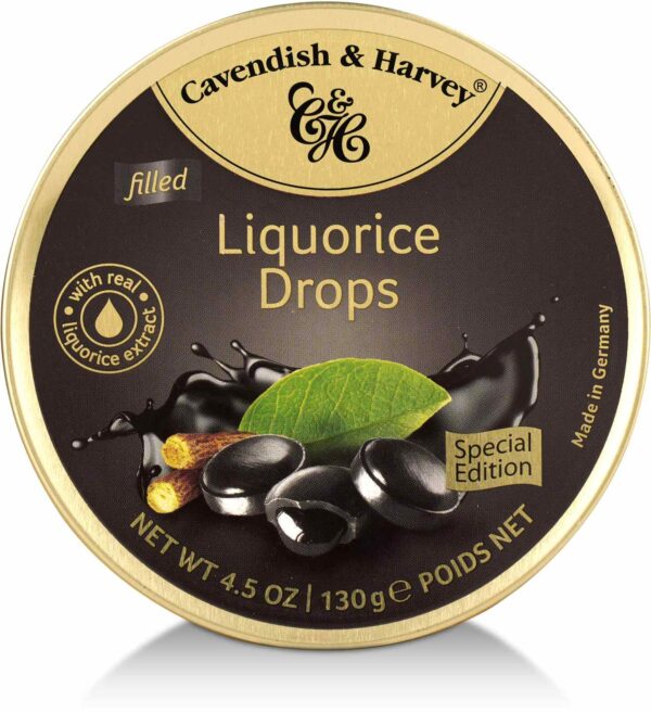 C&H Candy Liqourice Drops filled 130 GM