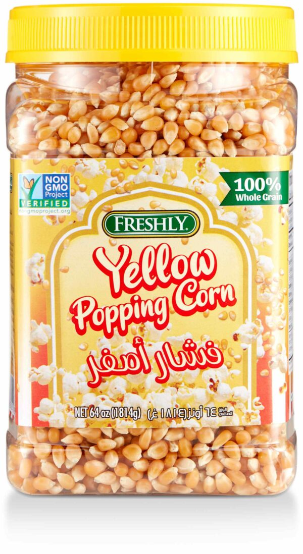 FRESHLY YELLOW  POPPING  CORN  64 OZ