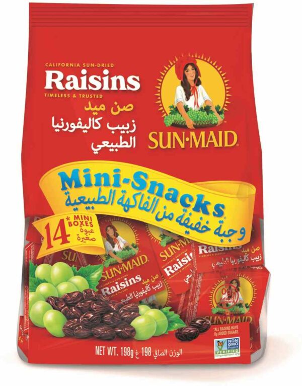 SUN.MAID SNACKS BAGS RAISINS 14/0.5 OZ