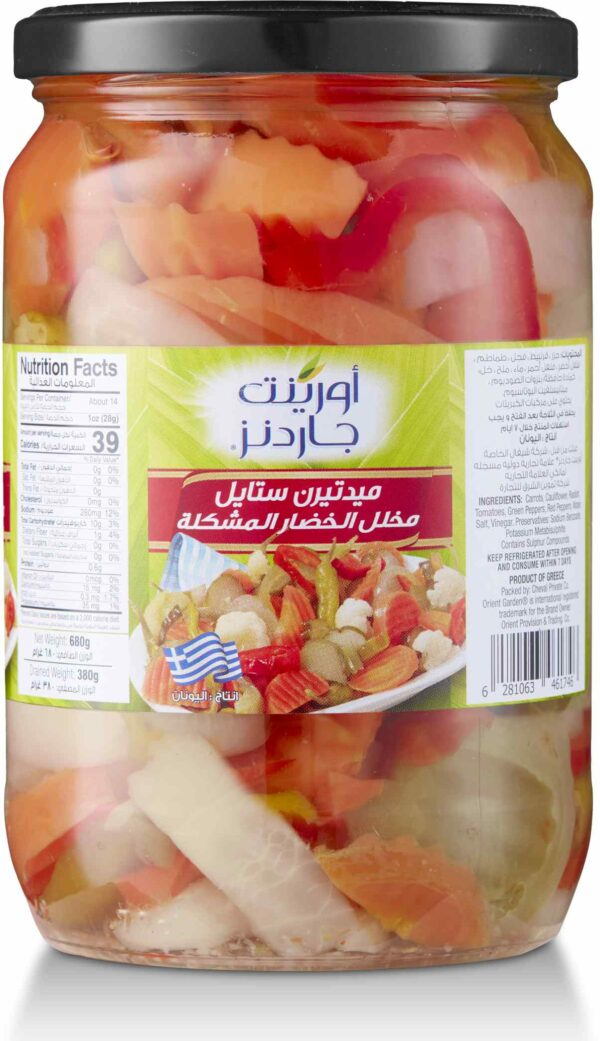 O.G Mixed Pickled Vegetables 680 GM