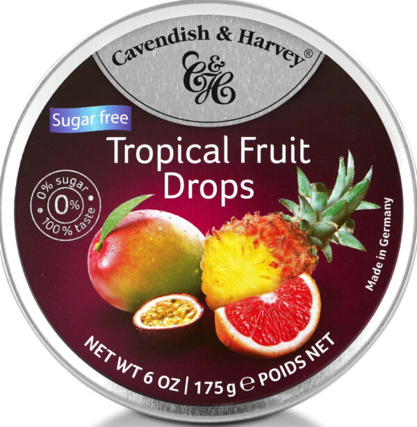 C&H CANDI TROPICAL FRUIT SUGAR FREE 175G