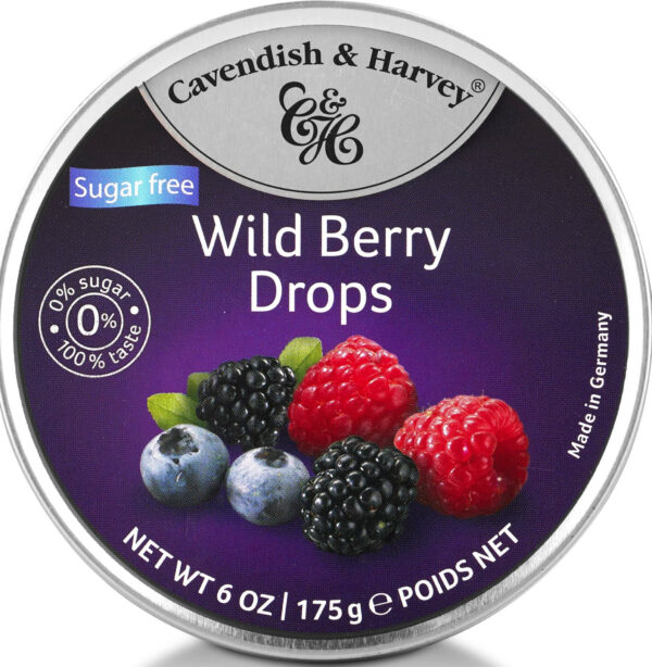 C&H CANDI WILD BERRY DROPS S/FREE 175G