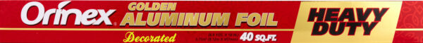 ORINEX ALUM/FOIL HD EMBOSSING GOLD 40SQF