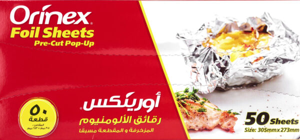 ORINEX POP-UP SHEET FOIL 8/50pcs