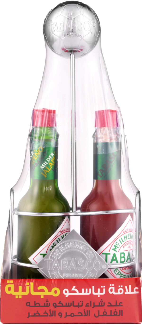 TABASCO GREEN & RED SAUCE+CADDY 6/2